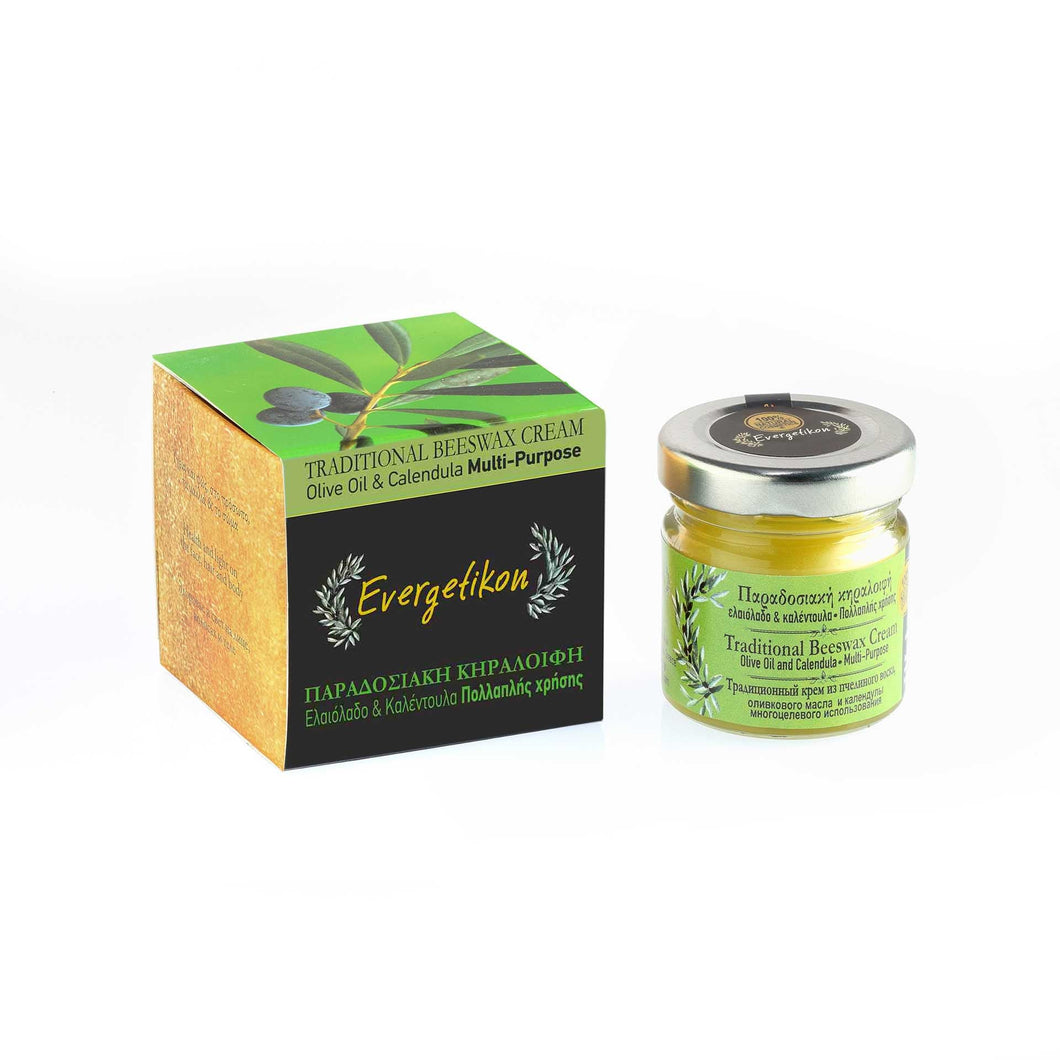 Traditional Beeswax Cream Olive Oil and Calendula Multi-Purpose 50ml / 1.69oz