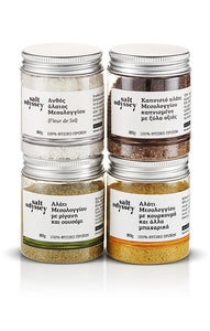 A Journey Of Salts, Herbs Edition Kit Of 4 Salts. 320g / 11.28oz