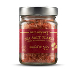 Sea Salt Flakes Jar Paprika Certified Organic Luxurious Pyramid-Shaped - Salt 100% Natural. 100g / 3.53oz