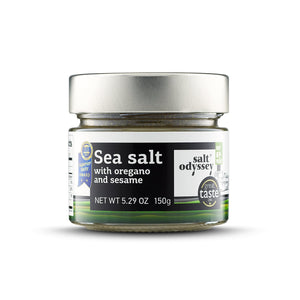 Sea Salt With Oregano And Sesame Certified Organic Jar 150g / 5.29oz