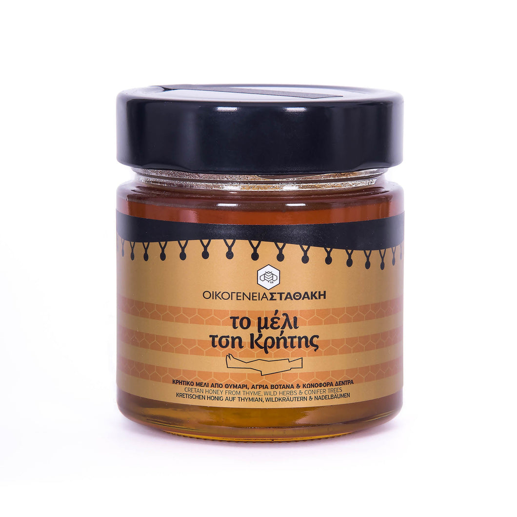 The honey of Crete. Honey from Thyme, Herbs and Coniferous Trees. 270g / 9.52oz