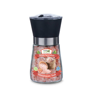 Mill Himalayan Salt Premium Ceramic Grinder, Refillable Coarseness Adjustable for spices. 170g / 6oz