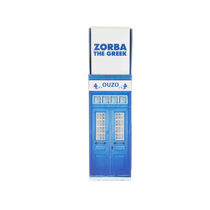 Zorbas The Greek box with music and ouzo 20ml / 0.67oz Great gift souvenir. 