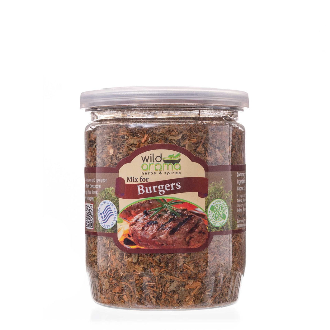 Burger mix pet tin, Greek traditional blend of natural spices and herbs. 60g / 2.12oz