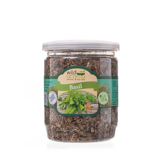 Basil pet tin, Greek natural herbs seasoning. 50g / 1.76oz
