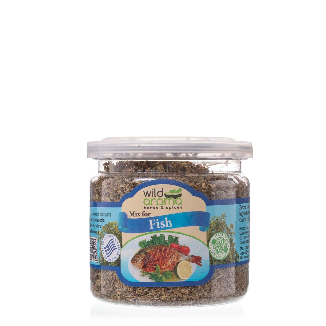 Fish mix pet tin, Greek traditional blend of natural spices and herbs. 50g / 1.76oz