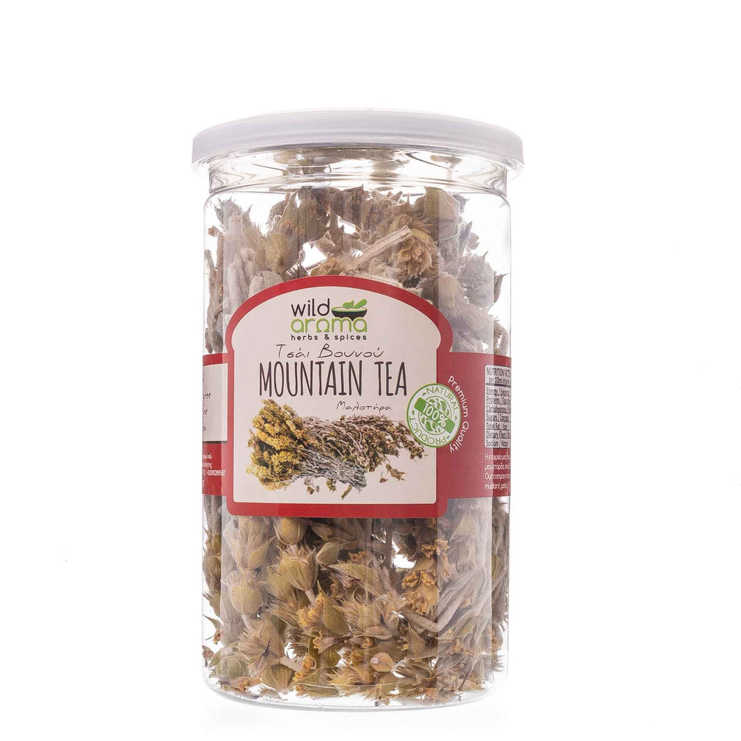 Mountain Tea pet tin, Greek natural herbal tea. 20g / 0.70oz
